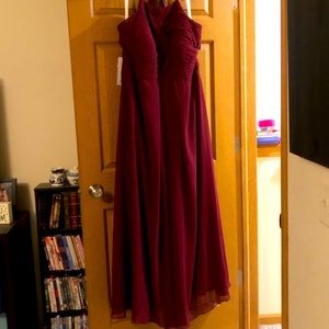 Azazie Ginger bridesmaid dress Cabernet